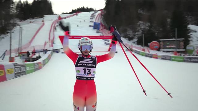 Kranjska Gora (SLO), slalom dames, 1re manche: Michelle Gisin (SUI) est loin du compte avec 1’’66 de retard