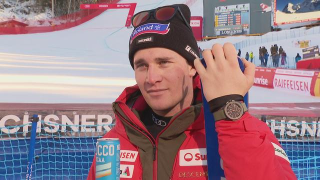 Wengen (SUI), super-G: Arnaud Boisset (SUI) nous livre ses impressions après sa course