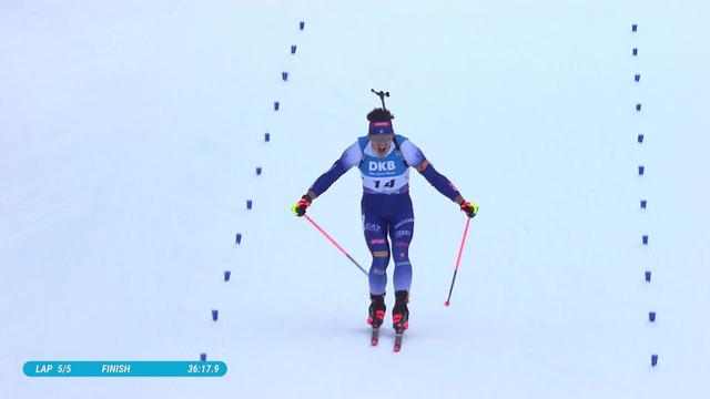 Ruhopolding (GER), 15km Mass Sart messieurs: Tommaso Giacomel (ITA) remporte la course