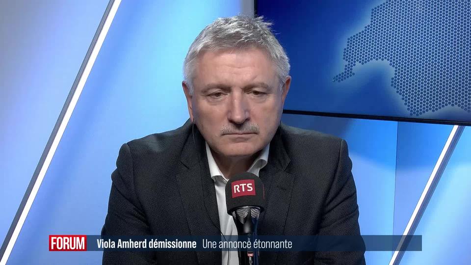 Viola Amherd crée la surprise en annonçant sa démission: interview de Charles Juillard