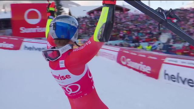 Ski Alpin - Adelboden (SUI), slalom Géant messieurs : moment magique de communion entre Marco Odermann et le public