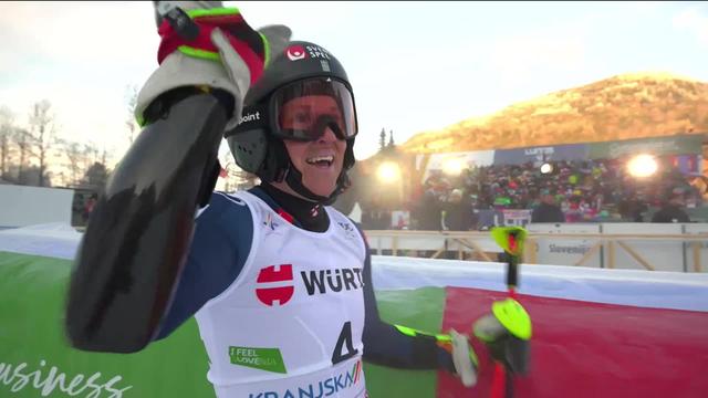 Kranjska Gora (SLO), géant dames. 1re manche: Sara Hector (SWE) survole le premier tracé