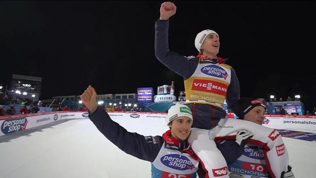 Bischofshofen (AUT), manche finale: Daniel Tschofenig (AUT) remporte la tournée au terme d'une finale folle