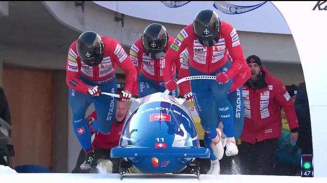 L'actu du week-end - Bobsleigh : Michael Vogt a manqué de très peu le podium en bob à quatre à Saint-Moritz