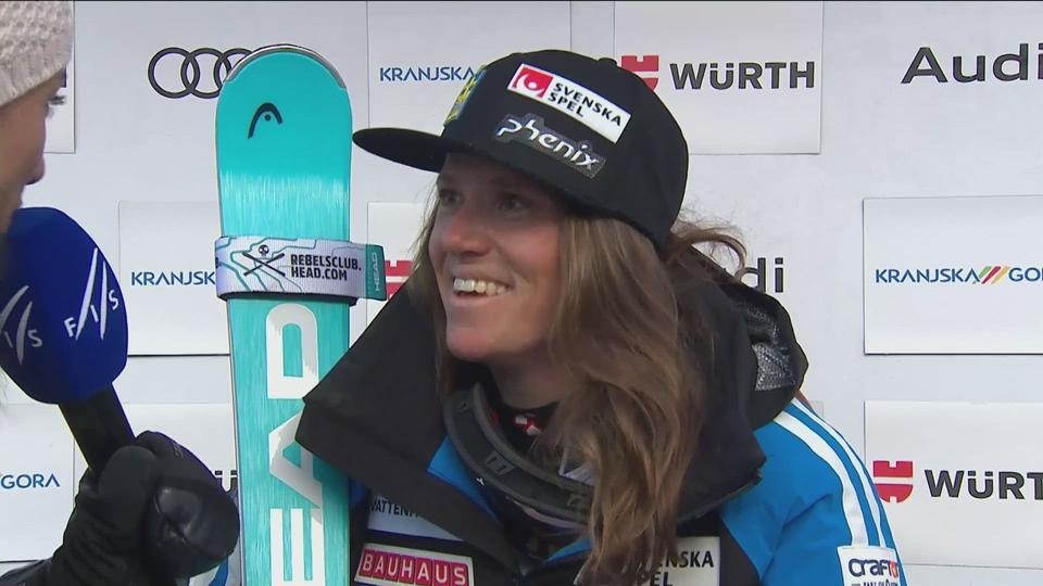 Kranjska Gora (SLO), géant dames: quiproquo entre Sara Hector et Giulia Candiago