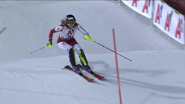 Flachau, slalom dames, 2e manche: Katharina Liensberger (AUT) ne confirme pas et termine 4e