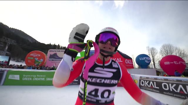 Kranjska Gora (SLO), slalom dames, 2e manche: le deuxième passage de la jeune Janine Mächler (SUI)