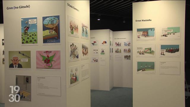 À Berne, le Musée de la communication expose les meilleurs dessins publiés dans les journaux du pays