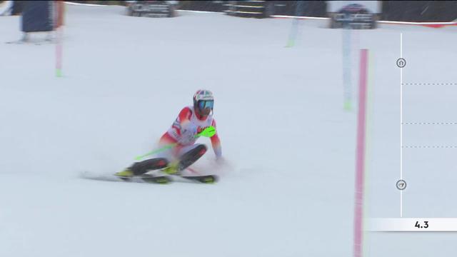 Adelboden (SUI), slalom messieurs 1re manche: Luca Aerni (SUI) devra faire mieux en seconde manche