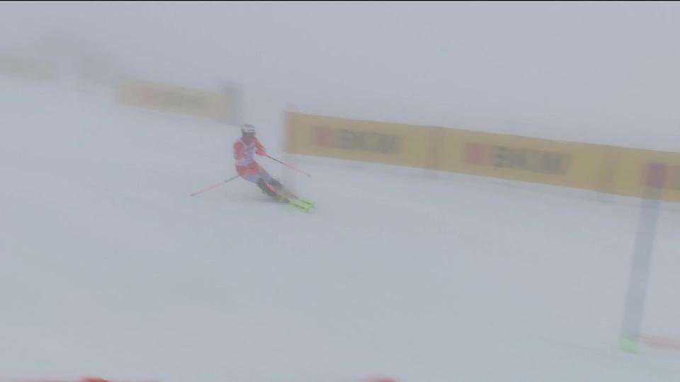 Adelboden (SUI), slalom messieurs 2e manche: Daniel Yule (SUI) se rate et prend la 12e place