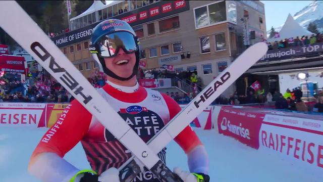 Wengen (SUI), descente messieurs: deuxième podium du week-end pour Franjo von Allmen (SUI)