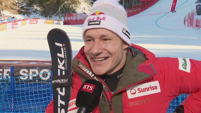 Wengen (SUI), descente messieurs: la réaction de Marco Odermatt après sa victoire