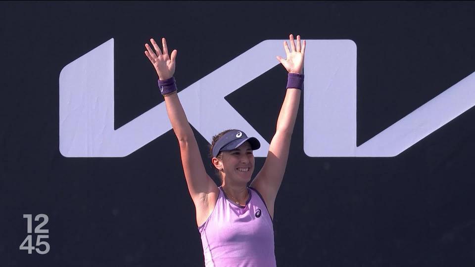 Belinda Bencic gagne au 1er tour de l'Open d'Australie face à Jelena Ostapenko