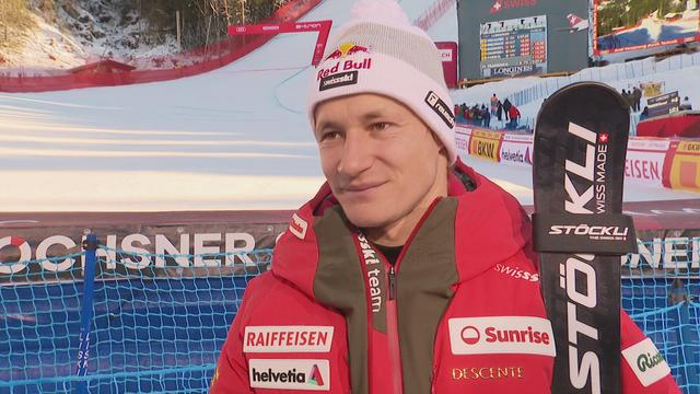 Wengen (SUI), super-G messieurs: Marco Odermatt (SUI) à l'interview après sa course