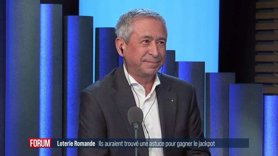 Des parieurs investissent 2 millions de francs pour toucher le jackpot à la loterie: interview de Jean-Luc Moner-Banet