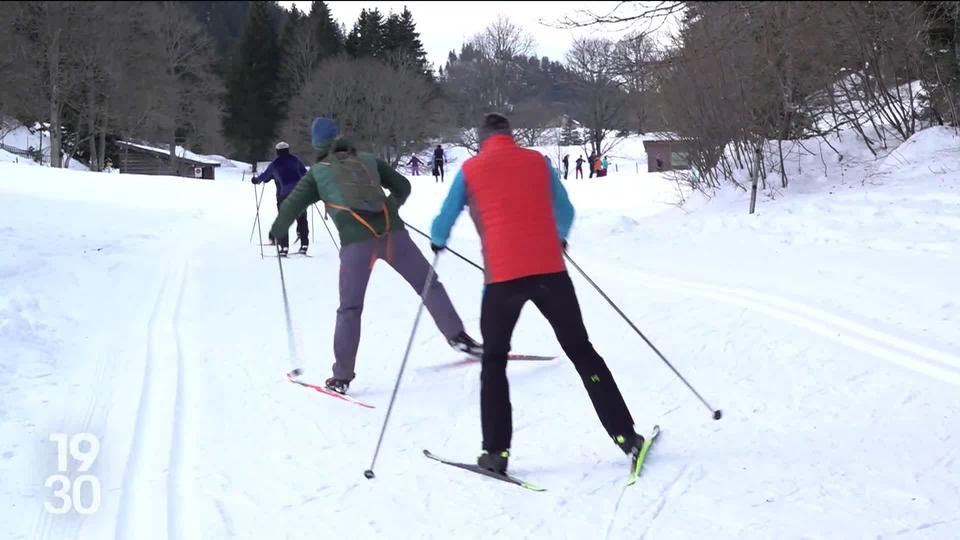 L'accès aux pistes de ski de fond était gratuit aujourd'hui en Suisse romande pour promouvoir ce sport