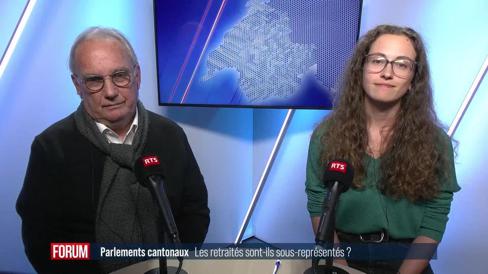 Faut-il davantage de retraités dans les parlements cantonaux? Débat entre Claude-Alain Kleiner et Chloé Dutoit