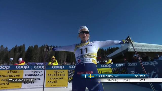 Les Rousses (FRA), 20km Mass Start dames: la suédoise F. Karlsson termine en tête devant sa compatriote E. Andersson