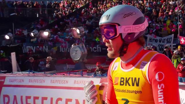 Wengen (SUI), super-G messieurs: la course d'Alexis Monney (SUI)