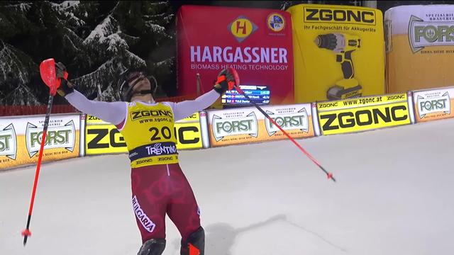 Madonna di Campiglio (ITA), slalom messieurs, 2e manche: premier succès en Coupe du monde pour Popov (BUL)