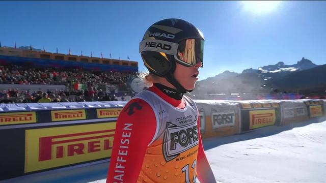 Cortina d’Ampezzo (ITA), descente dames: Lara Gut-Behrami (SUI) au pied du podium