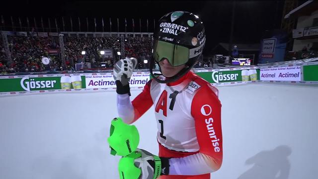 Flachau, slalom dames, 2e manche: Camille Rast (SUI) va chercher la victoire !