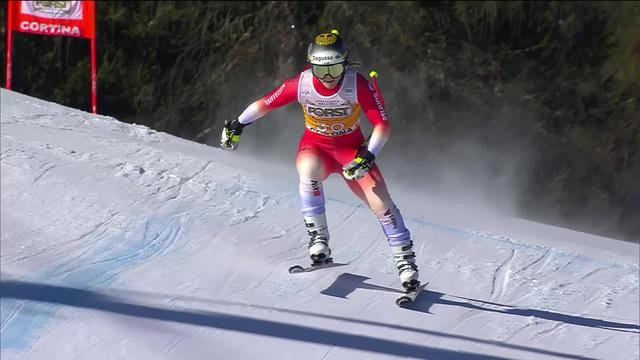 Cortina d’Ampezzo (ITA), descente dames: Delia Durrer (SUI) dans le top-20