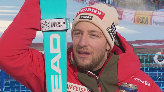 Wengen (SUI), descente messieurs: Justin Murisier à l'interview