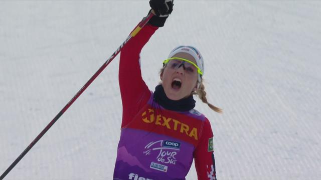 Tour de ski: retour en images sur la victoire de Johaug (NOR) lors du skiathlon