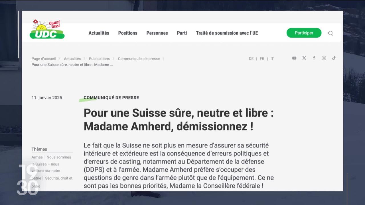 Nombreuses réactions après l'annonce du départ de Viola Amherd