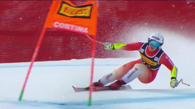 Cortina d'Ampezzo (ITA), Super-G dames: Joana Haehlen (SUI) termine en fond de classement