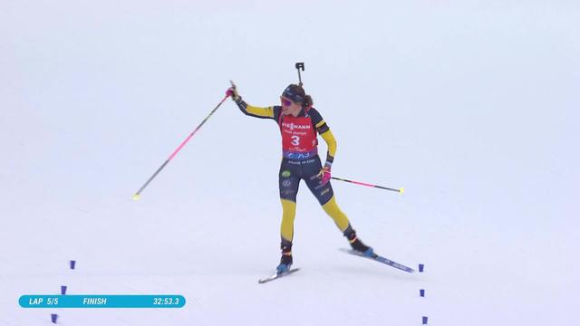 Ruhpolding (GER), 12,5 km mass start dames: Elvira Oeberg (SWE) s’impose en solitaire