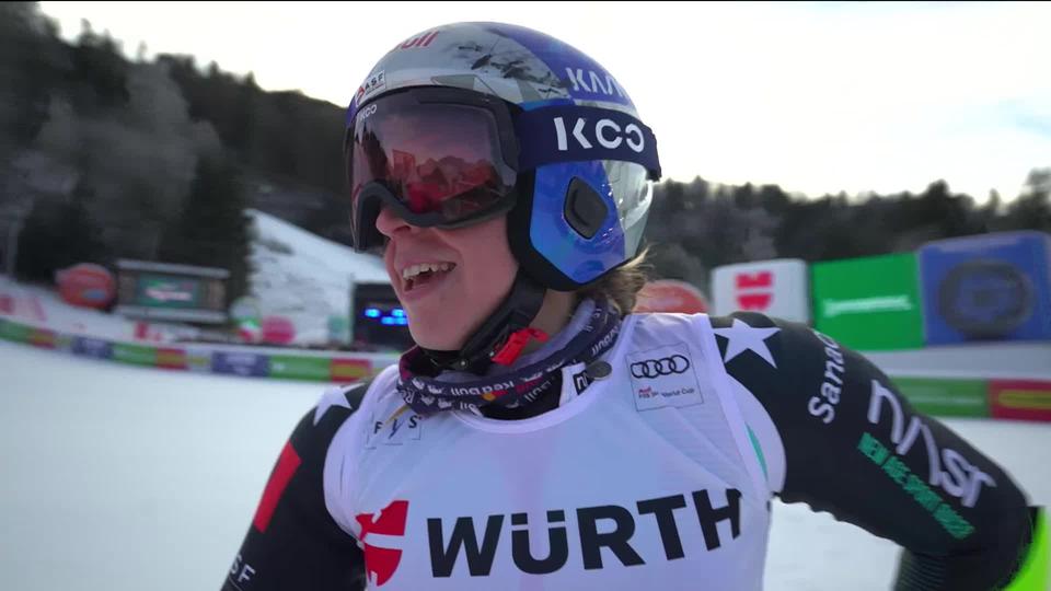 Kranjska Gora (SLO), géant dames, 2e manche: Lara Colturi (ALB) enlève son premier podium dans cette discipline