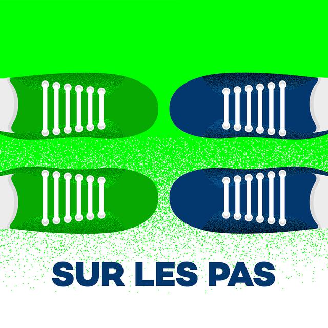 Logo podcast Sur les pas. [RTS]