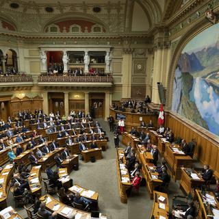 Le Parlement suisse à Berne en décembre 2022.
Anthony Anex
Keystone [Keystone - Anthony Anex]
