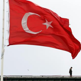 Le drapeau de la Turquie. [Keystone - EPA/Cem Turkel]