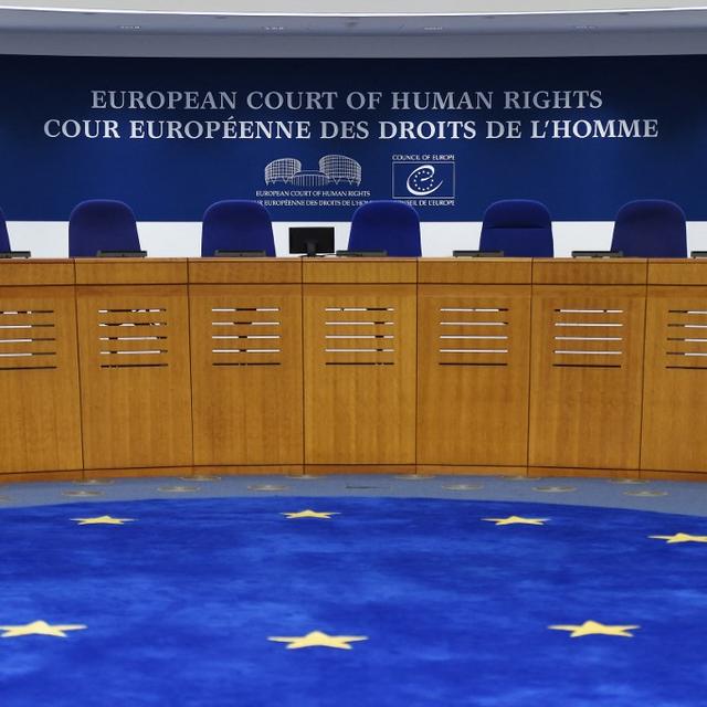 Salle de la Cour européenne des droits de l'homme (CourEDH) à Strasbourg. [AFP - Frederick Florin]