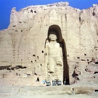 L'un des bouddhas géants de la vallée de Bamiyan.