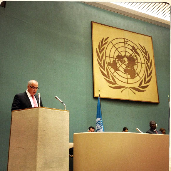 Ibrahim Khraishi, ambassadeur à la Mission de la Palestine auprès de l'ONU à Genève.
