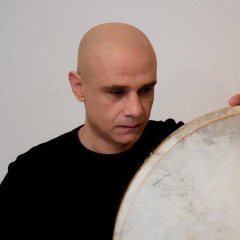 Le percussionniste palestinien Youssef Hbeisch.