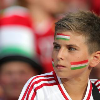 Supporter de l'équipe de football de Hongrie.