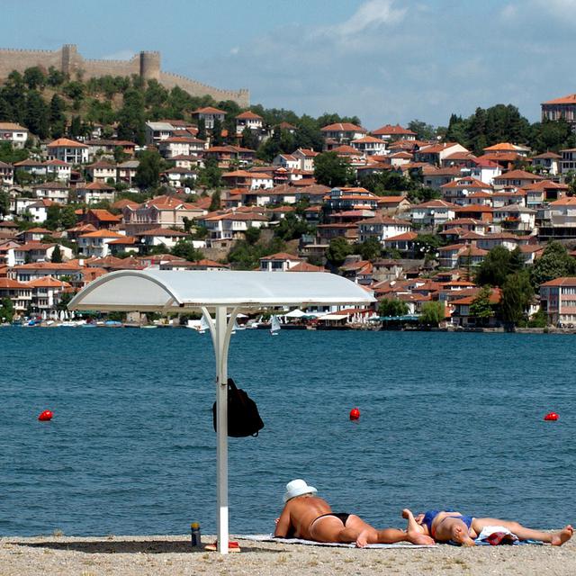 Le lac d'Ohrid souffre de sa popularité auprès des touristes.