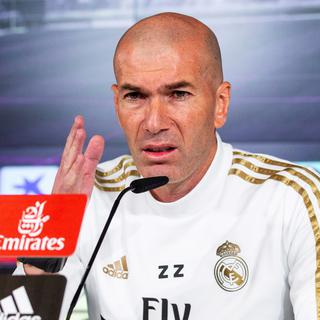 L'entraîneur du Real Madrid Zinédine Zidane.