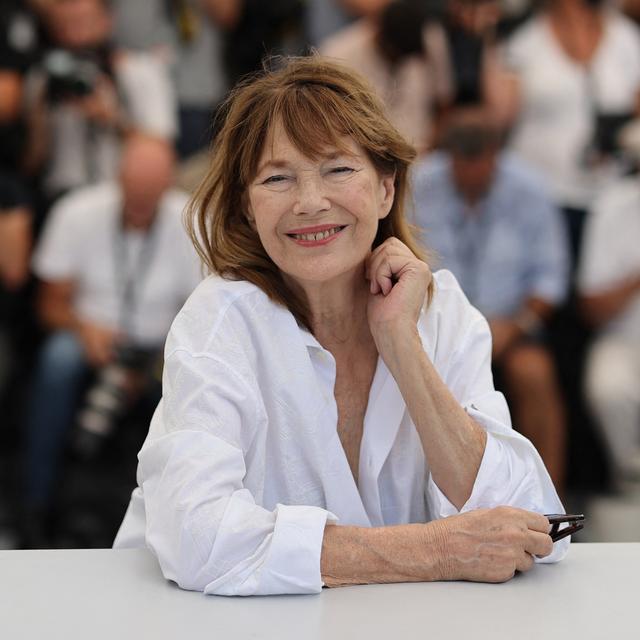 La chanteuse et actrice anglaise Jane Birkin pose lors du Festival de Cannes en 2021.