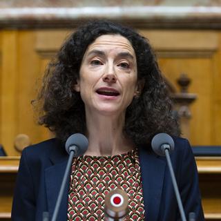 Isabelle Pasquier-Eichenberger, GP-GE, prend la parole lors d'un débat au Conseil national, lors de la session de printemps du Parlement suisse, à Berne, mardi 10 mars 2020.