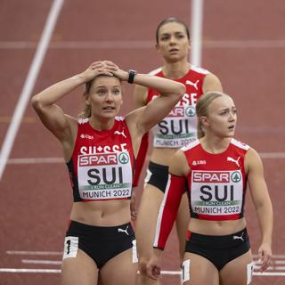 Les relayeuses suisses ne disputeront pas la finale du 4x100m à Munich.