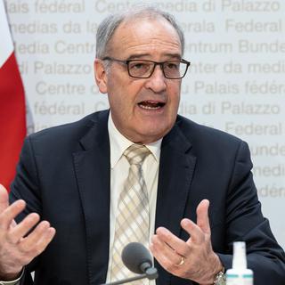 Guy  Parmelin, conseiller fédéral en charge de l’économie, le 29 juillet 2022.