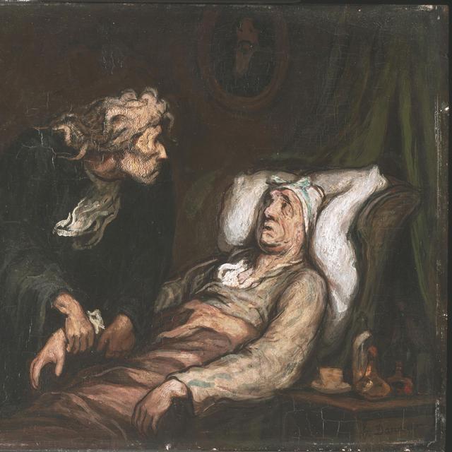 Le Malade imaginaire, peint par Honoré Daumier.
