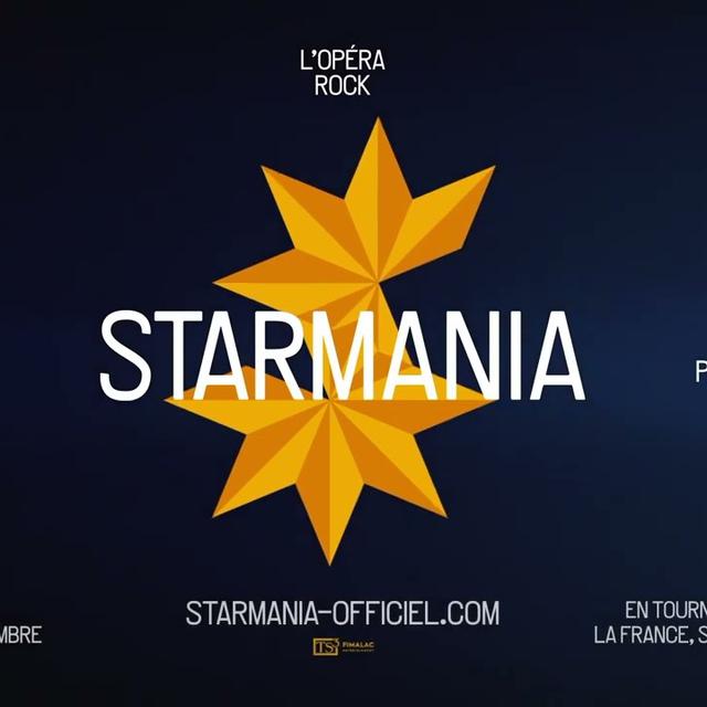 L'affiche de l'opéra-rock "Starmania", actuellement en tournée en France, Suisse et France.