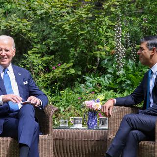 Le président américain Joe Biden a rencontré le Premier ministre Rishi Sunak à Londres.